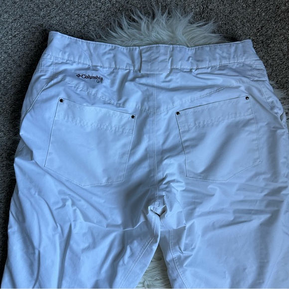 Columbia Omni-Tech Women's Insulated White Snow Ski Snowboard Winter Pants Siz M - Picture 12 of 14